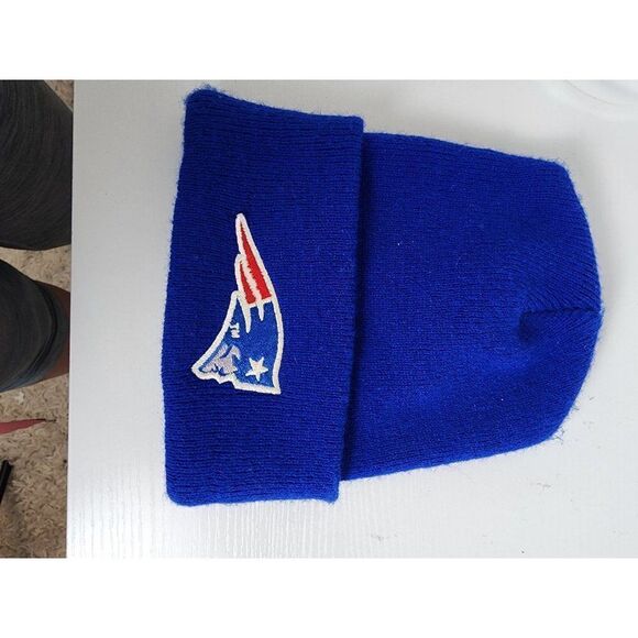 New England Patriots Winter Hat, Blue, Adult One Size - Picture 5 of 5